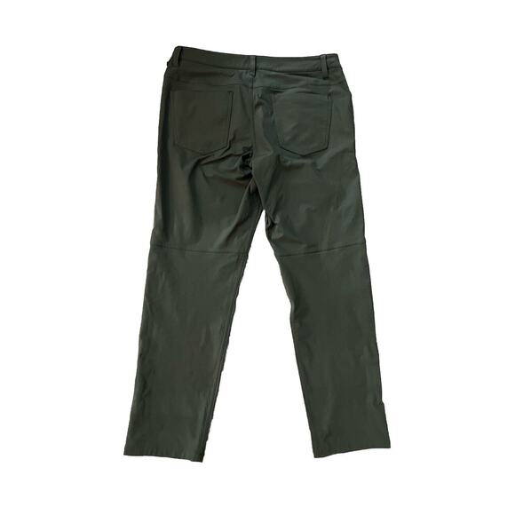 Lululemon Dark Green Men's Commuter Commission ABC Dress Pants Size 33 - Picture 2 of 4
